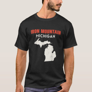 Iron Mountain Michigan USA Staat America Travel Mi T-Shirt
