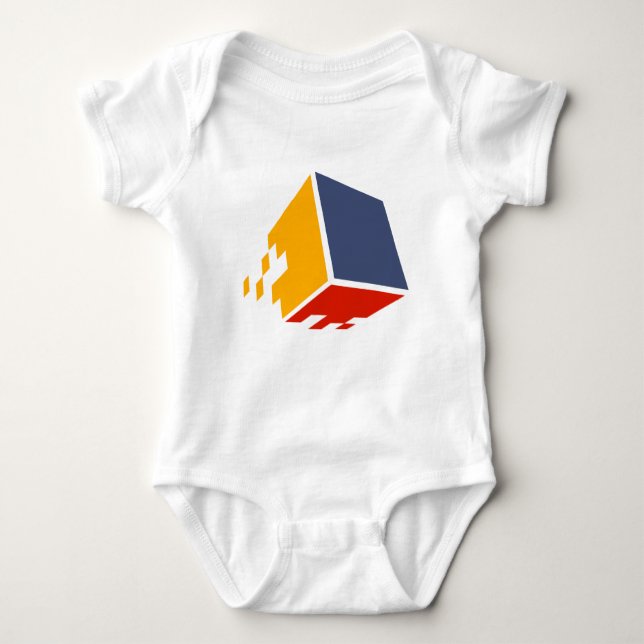 Iron Pixel Baby One-Piece Baby Strampler (Vorderseite)