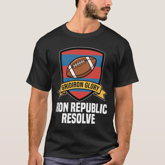 IRON REPUBLIC RESOLVE - NEW ENGLAND FOOTBALL T-Shirt (Vorderseite)