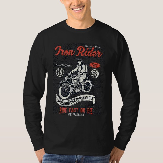 Iron Rider  motorcyclists and bikers T-Shirt (Vorderseite)