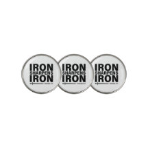 Iron Sharpens Iron Golf Ball Markers - Set von 3