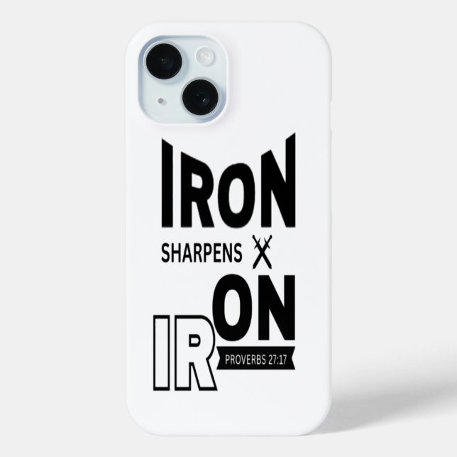 Iron Sharpens Iron Proverbs 27:17 iPhone Case (Rückseite)