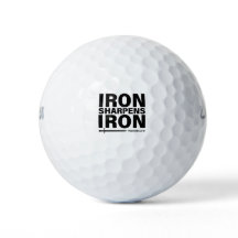"Iron Sharpens Iron" zum Thema Wilson Golf Balls