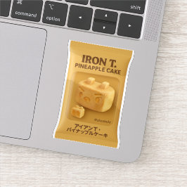 Iron T. Pineapple Cake: Taiwan Snack Toy Box Aufkleber