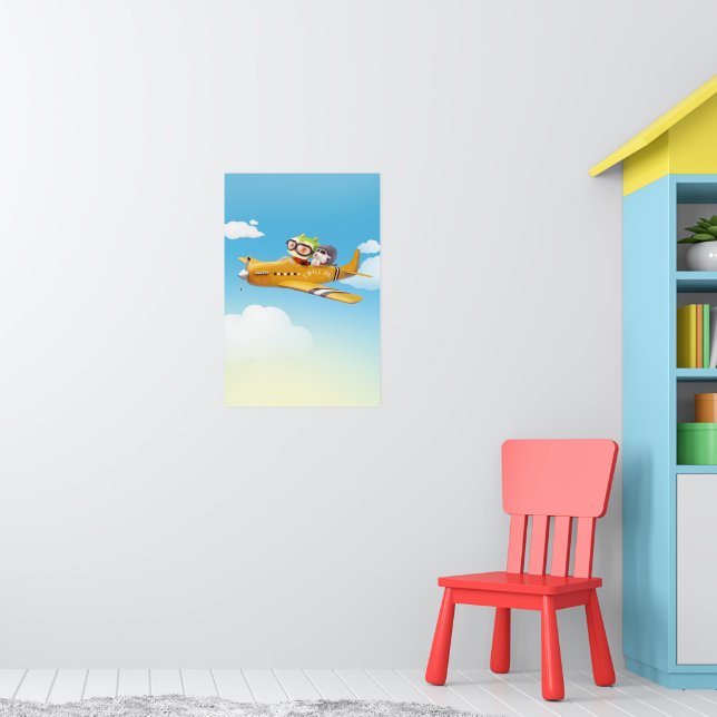 Iron T & Smile Pup: Abenteuer in luftiger Höhe Poster (Kinderzimmer 1)