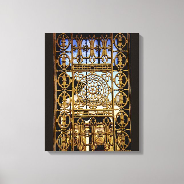 Iron Window Art Leinwanddruck (Vorderseite)