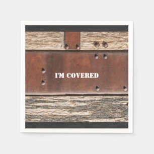 Iron Wood starker Mann aussehen Serviette