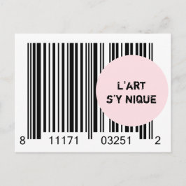 Ironème "L'art s'y nique" Postkarte