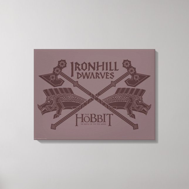 Ironhill-Zwerge-Movie-Symbol Leinwanddruck (Vorderseite)