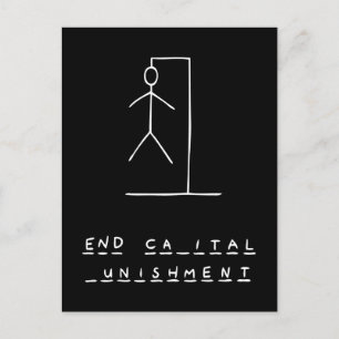 Ironic Hangman Postkarte