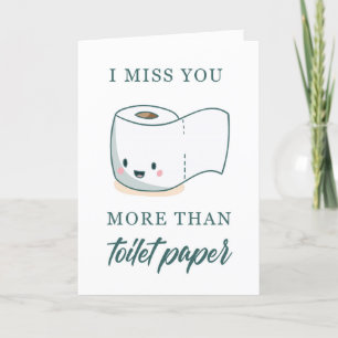 Ironic Miss you Card für Freunde Feiertagskarte