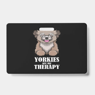 Ironic Yorkies as Therapy Yorkshire Terrier Ausweis