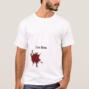 Ironie Darker Humor Ich bin Fein Minimalistisch Bl T-Shirt