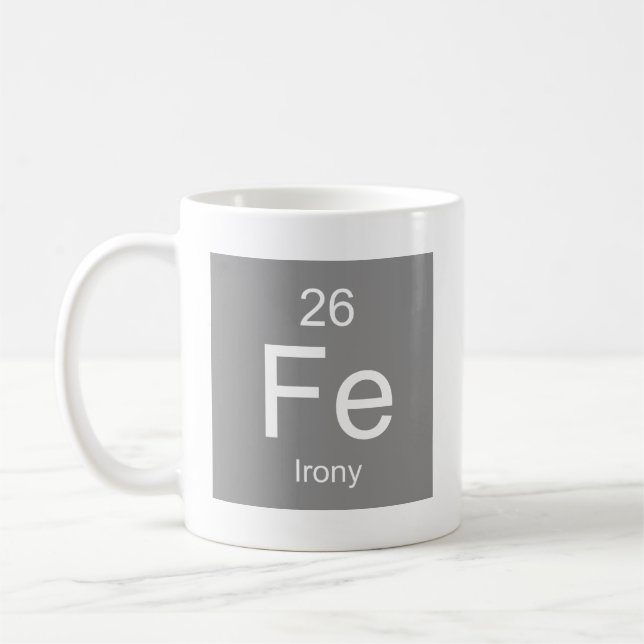 Ironie-Element-Tasse Kaffeetasse (Links)