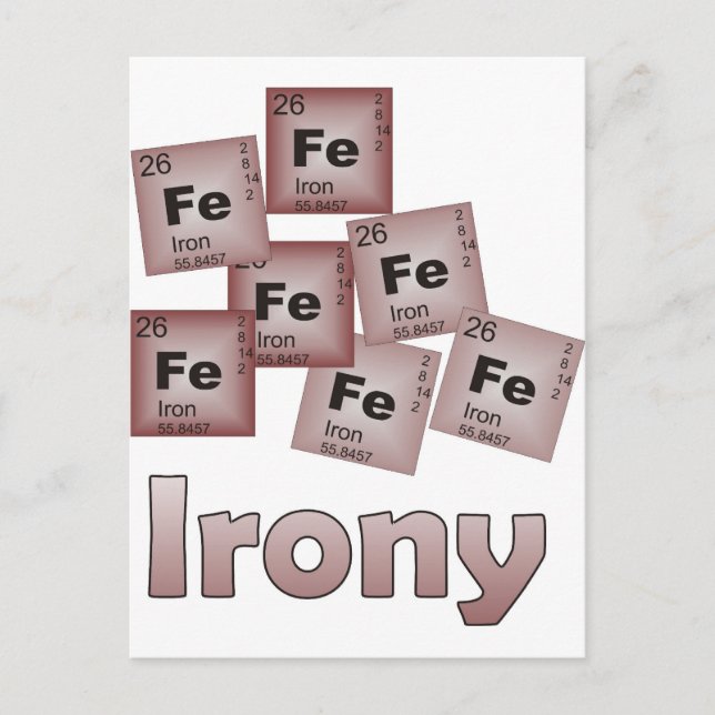 Ironie Postkarte (Vorderseite)