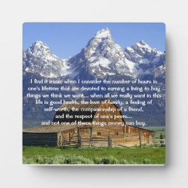 Ironien des Lebens Inspiration Fotoplatte