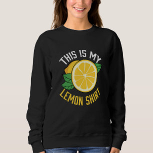 Ironische Aufschrift Zitrone Sommer Limonade Früch Sweatshirt