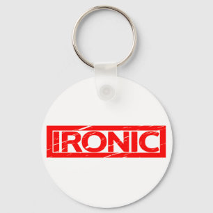 Ironische Briefmarke Schlüsselanhänger