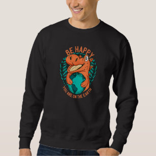 Ironische Erklärung zum Klimawandel durch ein Dino Sweatshirt