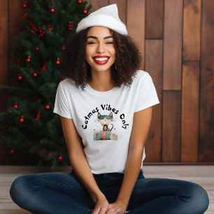 Ironische Katzen Mama Neujahr rotes T-Shirt