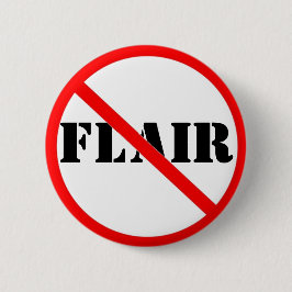 Ironische Stücke des Flairknopfes Button