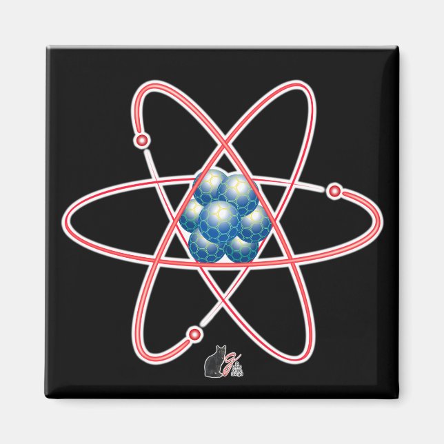 Ironischer Atommagnet Magnet (Vorne)