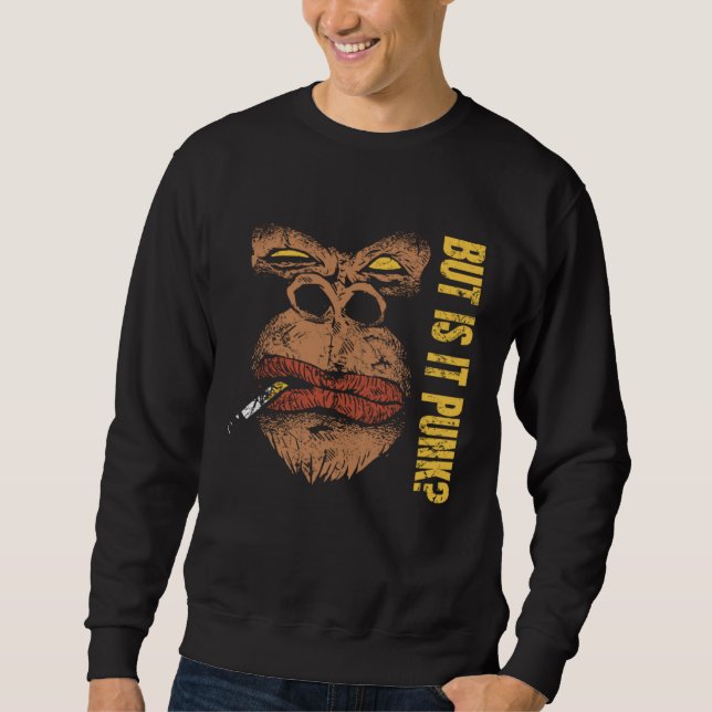 Ironischer Punk Sweatshirt (Vorderseite)