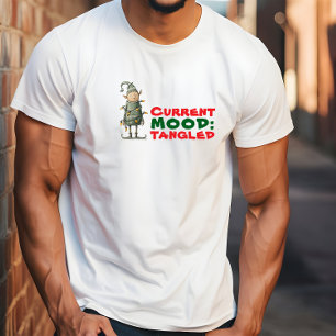 Ironischer Vintage-Cartoon-Elf, verheddert in Lich T-Shirt