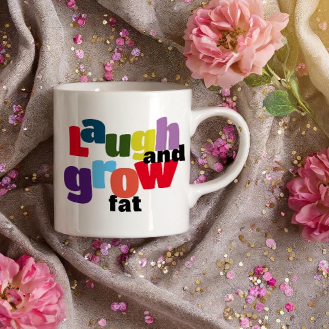 Ironisches Lachen und fette Tasse wachsen (Von Creator hochgeladen)