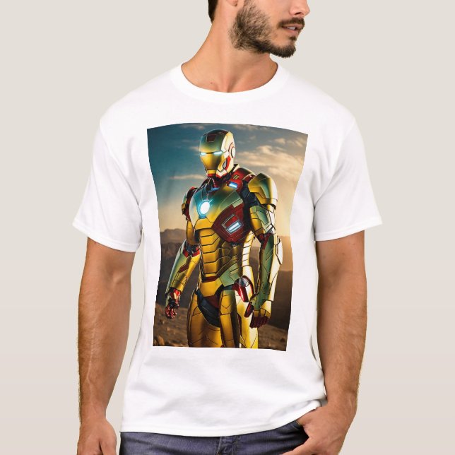 Ironman Elegance T-Shirt - Embrace den Power von S (Vorderseite)