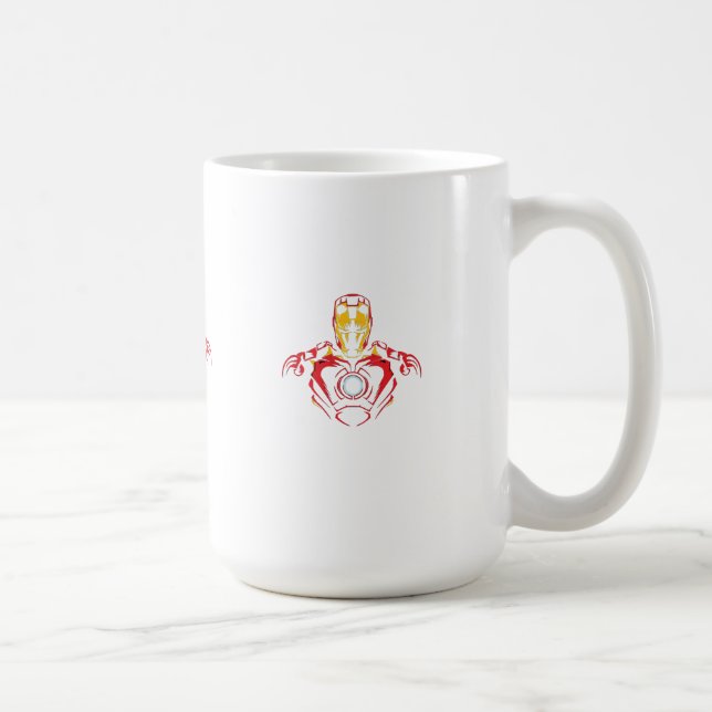 Ironman Vector Anzug - Glühender Arc-Reaktor Kaffeetasse (Rechts)