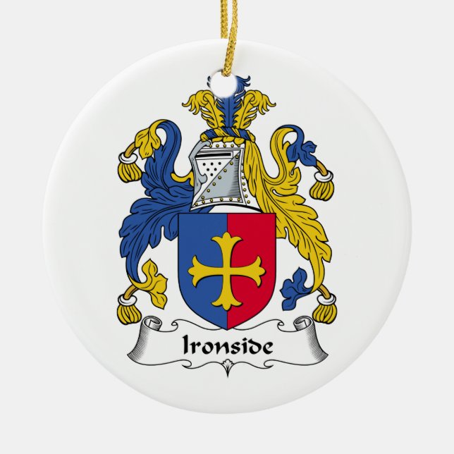 Ironside Familienwappen Keramikornament (Vorne)