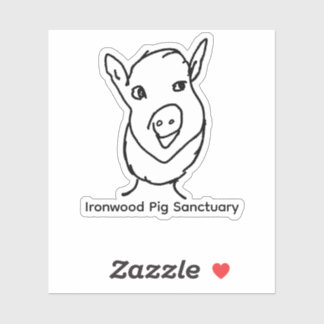 Ironwood Pig Sanctuary Logo Sticker