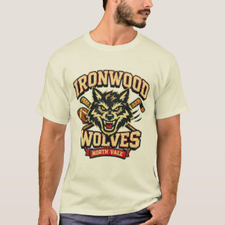 Ironwood Wolves North Vale  Vintage-Varsity-Design T-Shirt
