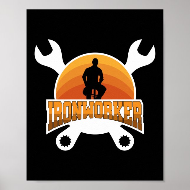 Ironworker Construction Welder Gift Idea Poster (Vorne)