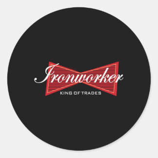 Ironworker Gewerkschaft Runder Aufkleber