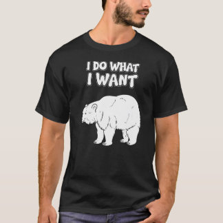 Irony Bear - Sarcastic I Do, was ich Wollte Premiu T-Shirt