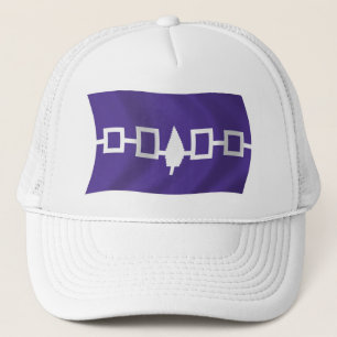 Iroquois Confederacy Flag Hat Truckerkappe