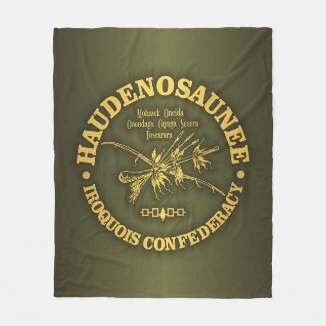 Iroquois Confederacy (Haudenounee) Fleecedecke (Vorderseite)