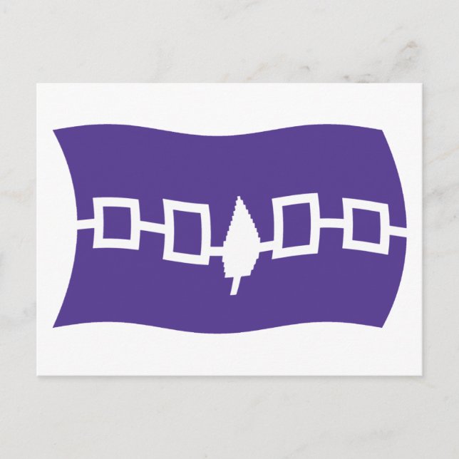 Iroquois Confederation Flag Postcard Postkarte (Vorderseite)