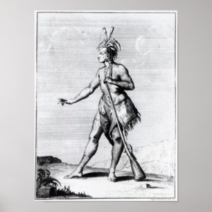 Iroquois Mann, Einwohner von Kanada Poster