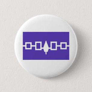 Iroquois Ureinwohner-Flagge Button