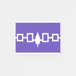 Iroquois Ureinwohner-Flagge Post-it Klebezettel