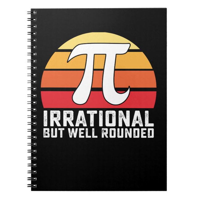 Irrationale, aber gut gerundete Pi-Day-Mathematik  Notizblock (Vorderseite)