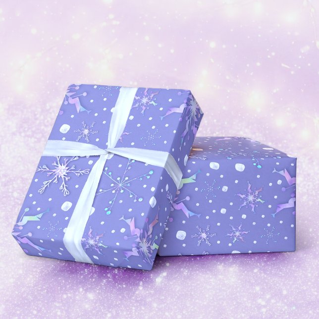 Irredentist Schneeflocken Geschenkpapier (Snowflake Christmas wrap)