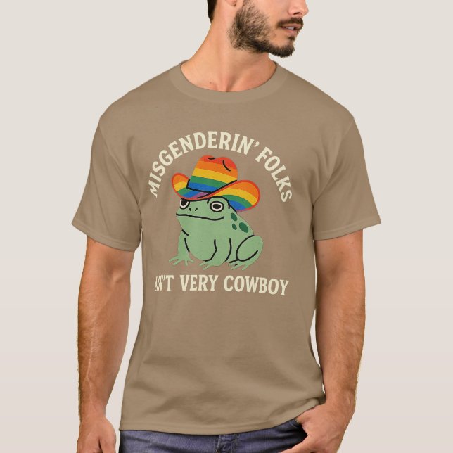 Irreführende Leute sind kein Cowboy - LGBTQ Classi T-Shirt (Vorderseite)