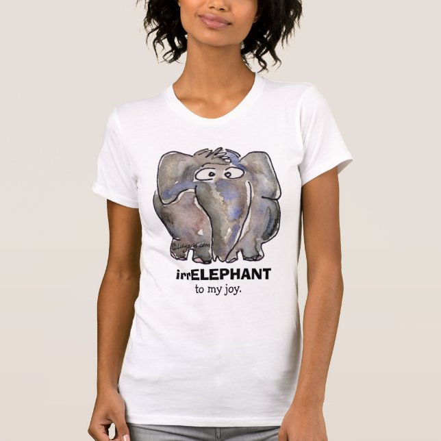 irrELEPHANT zu meinem Freude Cartoon T Shirt (Vorderseite)