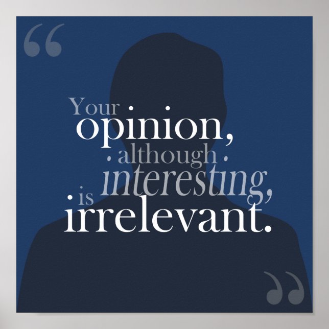 irrelevantes Poster (Vorne)