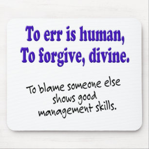 Irren ist menschlich mousepad