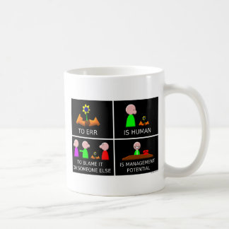 Irren ist menschlich Schwarzes Tasse
